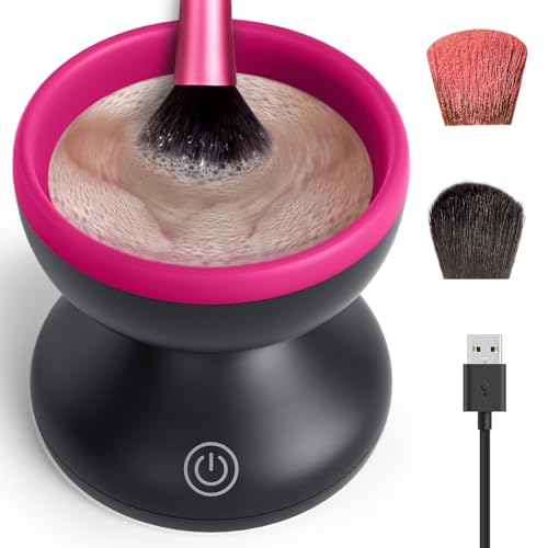 Alyfini Portable Automatic USB Cosmetic Brushes Cleaner Cleanser Tool for All Beauty Makeup Brush Set